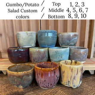 Original Gumbo & Potato Salad Bowl (custom) - Painted Bayou