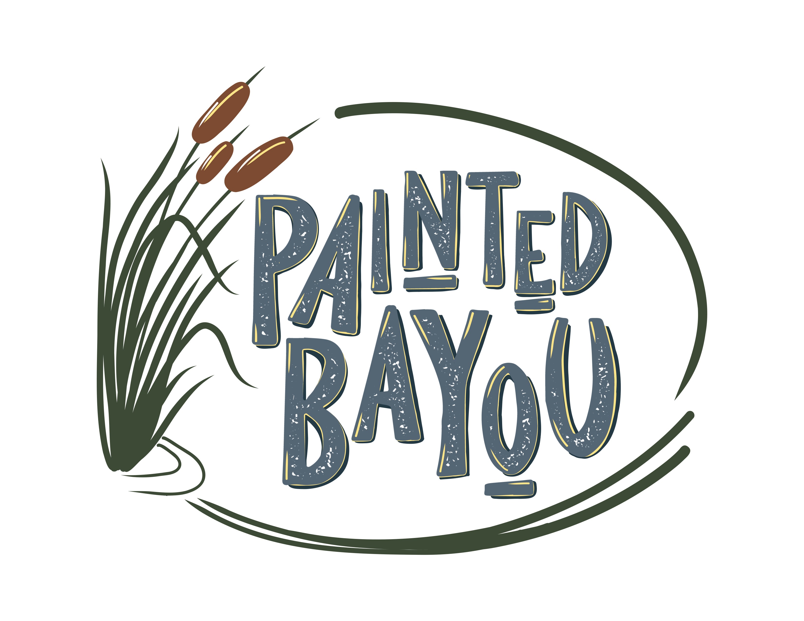 Giant Leaf Platter – Painted Bayou