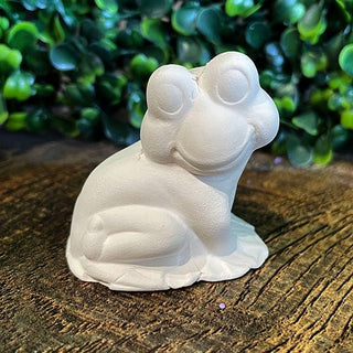 Bisque Sitting Frog - Painted Bayou