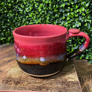 Large Handcrafted Coffee Mug - Painted Bayou