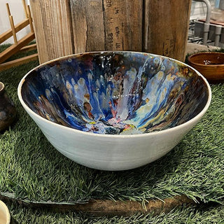 Serving Bowl - Painted Bayou