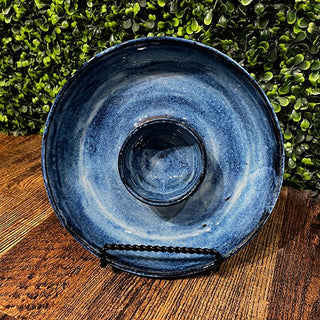 Snack bowl with dip cup - Painted Bayou