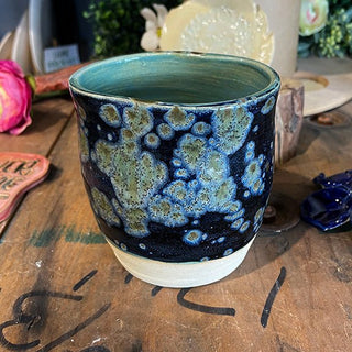 Handleless Coffee Mug (pinch mug) - Painted Bayou