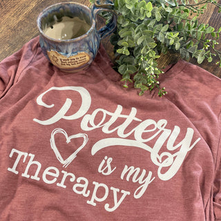 Pottery is My Therapy Shirt - Painted Bayou