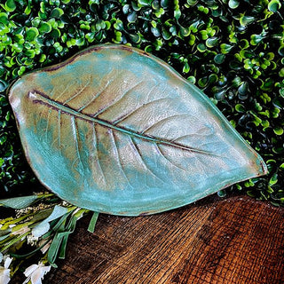 Small Leaf Tray - Painted Bayou